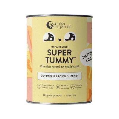 Nutra Organics Organic Super Tummy (Gut Repair & Bowel Support) Unflavoured 125g